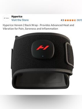Venom 2 Black Back Wrap - Heat & Vibration Therapy